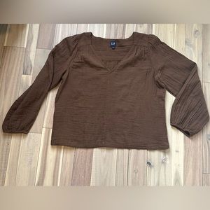 Gap Women’s Brown Gauze Tunic
